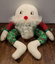 Vintage Hand Made Christmas Humpty Dumpty Santa 11