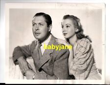 ROBERT MONTGOMERY EVELYN KEYES 8X10 PHOTO BY AL SCHAFER 1941 HERE COME MR JORDAN picture