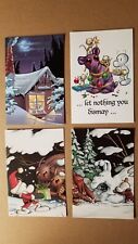 1988 Jeff Smith - BONE -  Lot Of 4 Holiday Christmas Cards picture