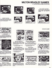 VINTAGE AD SHEET #3547 - 1979 MILTON BRADLEY GAMES - WORD YAHTZEE - STAR TREK picture