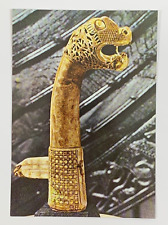 Carved Animal post from Oseberg Oslo Norway Postcard The Viking Ship Museum picture