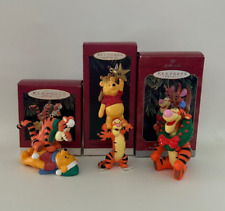 Lot of 3 Hallmark Ornaments - Winnie the Pooh Collection - Tigger, Pooh & Roo picture