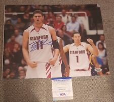 BROOK LOPEZ SIGNED 11X14 PHOTO STANFORD MILWAUKEE BUCKS PSA/DNA CERTED #AM98245 picture