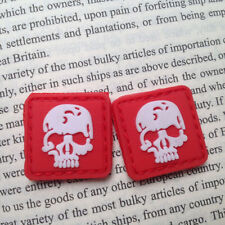 2 Pcs RED T-Skull TAD PVC 3D Tactical ARMY PATCH for Clothes & Bag picture