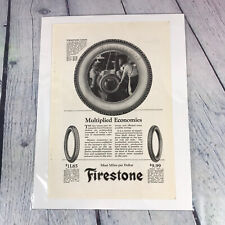 Vintage 1922 Firestone Cord Car Tires Genuine Magazine Advertisement Print Ad  picture