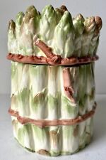 VINTAGE ITALIAN FAIENCE ASPARAGUS BOX/ CANNISTER picture