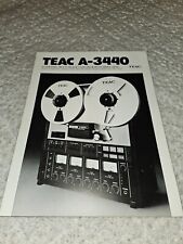 Original 1979 Teac A-3440 Reel To Reel Sales Brochure And Info Specs picture