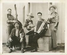 Willis Meyers Bar X Ranch boys w instruments antique country music band photo picture