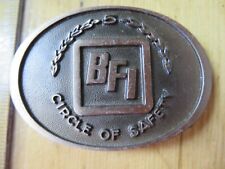 BFI Belt Buckle 5 YEARS - ALBANY NY BRONZE Texas/landfills/Waste Management picture