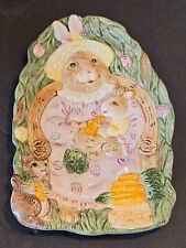 Vintage 1993 Omnibus By Fitz and Floyd Bunny Rabbit Candy Dish 8.5
