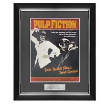 John Travolta Signed Pulp Fiction Film Poster: The Twist Contest. Deluxe Frame picture
