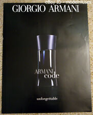 GIORGIO ARMANI Men's Fragrance POSTER armani code bottle photo - 22