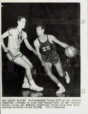1960 Press Photo Gary Panton & Dave Novak in Olympic basketball trials, Canada picture