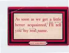 Postcard Love/Romance Greeting Card with Quote and Frame Art Print picture