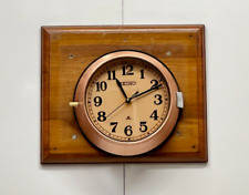Retro Old Refurbished Marine Quartz Original Seiko Copper Coating Wall Clock picture