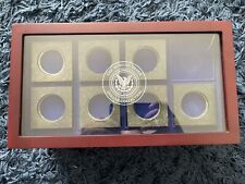 Danbury Mint Morgan Silver Dollar Collection Box Chest Case 16 Slots  With Keys picture