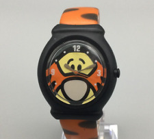 Disney Tigger Pooh Snap Watch Women Kid Orange Black Oval Dial New Battery picture