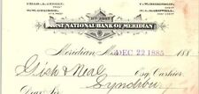 1885 MARIDIAN MISSISSIPI FIRST NATIONAL BANK OF MERIDIAN R E GISH TOBACCO Z1712 picture