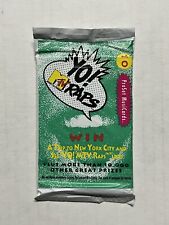 1991 Pro Set YO MTV Raps Factory Sealed Trading Cards 1 Pack New Unopened picture