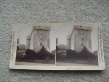 Vintage c1896 Stereoview Card Underwood Blarney Castle Ireland picture