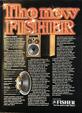 PRINT AD 1979 Fisher ST460 Speaker System New Fisher 1st Name In High Fidelity picture