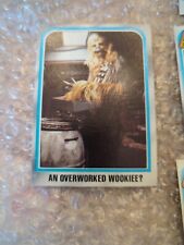 1980 Topps Star Wars The Empire Strikes Back An Overworked Wookiee? Card #172 picture
