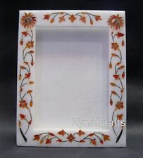9x7 Inches Marble Giftable Frame Unique Art Inlay Work Photo Frame for Birthday picture