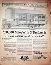 1930 REO Speed Wagon Motor Car Co. Lansing Michigan Farm Truck - Vintage Ad picture