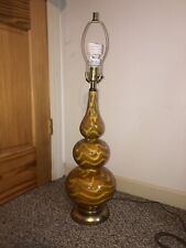 Large Mint Spectacular 1960's Three Section Gourd Lamp 32