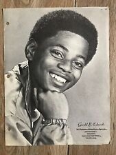1972 GERALD EDWARDS Photos Casting Headshots Bill Cosby Show Black Child Actor picture
