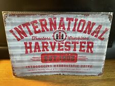 IH INTERNATIONAL HARVESTERS TRACTORS SINCE 1902 METAL SIGN NIP 8”x12” FOR SHOP picture