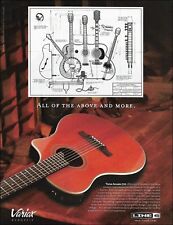 2004 Line 6 Variax 700 acoustic/electric guitar advertisement 8 x 11 ad print picture