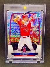 Mike Trout RARE MOJO REFRACTOR INVESTMENT CARD SSP TOPPS ANGELS MVP MINT picture