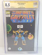 Jim Starlin Signed Infinity Gauntlet #4 CGC 8.5 Signature Series picture
