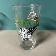 Rare Redhook Beer 16 OZ Pint Glass SEATTLE SOUNDERS Soccer Team Full 90 Parched picture