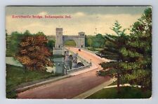 Indianapolis IN-Indiana, Emrichsville Bridge, Antique, Vintage c1917 Postcard picture