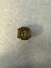 Antique Gilt Cube Seal With 6 Motifs picture