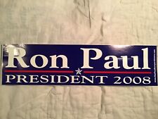 RON PAUL PRESIDENT 2008 BUMPER STICKER LIBERTARIAN picture