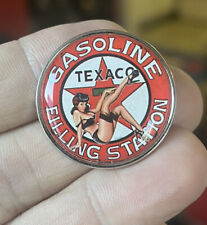 Texaco Filling Station enamel pin Auto Gasoline Cars Automotive NEW retro Hat picture