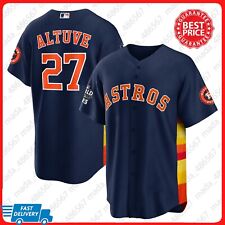 Jose-Altuve #27 Houston-Astros World Series Navy Jsy Fan Made All Size picture