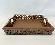 Exquisite World Market 12x12 Hand-Carved Decorative Wooden Serving Tray picture
