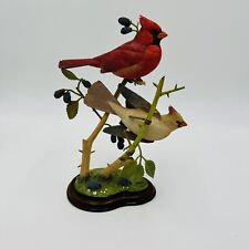 The Danbury mint spring outing by Jeff Rechin cardinals figurine Made picture