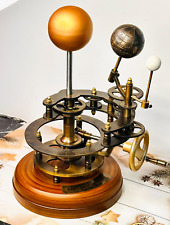 Orrery Earth Rotation Around Sun Brass Handcrafted Functional Solar System picture