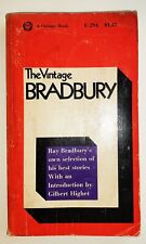 RAY BRADBURY The Vintage Bradbury SIGNED 1st Edition paperback 1965 picture