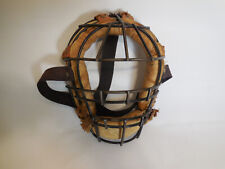 Vintage Childs catcher's mask  leather Terrific used condition - see photos picture