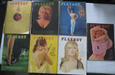 1965 Vintage Playboy Magazine Lot of 7 All with  Centerfolds. picture