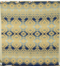 Vintage 1930s Esmond Mills Camp Blanket Native Design Palate Of Blues & Yellow picture