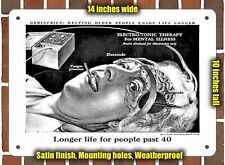 Metal Sign - 1948 Electro-Shock Therapy for Seniors- 10x14 inches picture