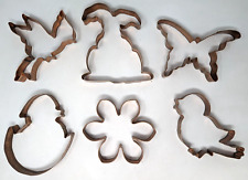 VTG Williams Sonoma Old River Road Copper Easter Spring Cookie Cutter 6 Lot BF22 picture
