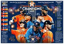 THE HOUSTON ASTROS WIN THE 2022 WORLD SERIES 19”x13” COMMEMORATIVE POSTER picture